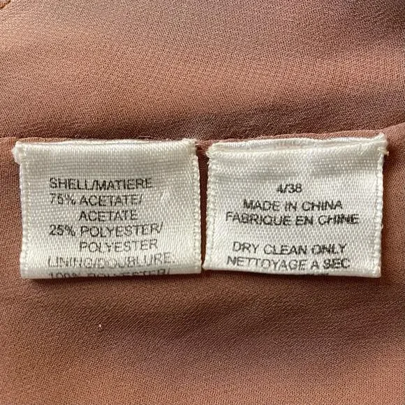 VERA WANG SATIN DRESS DESIGNER PARTY COCKTAIL EVENT HOLIDAY GOWN SMALL 4 38 - Picture 11 of 11